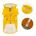 Ropa de perrito con capucha con cremallera de impermeable ropa para perros impermeable